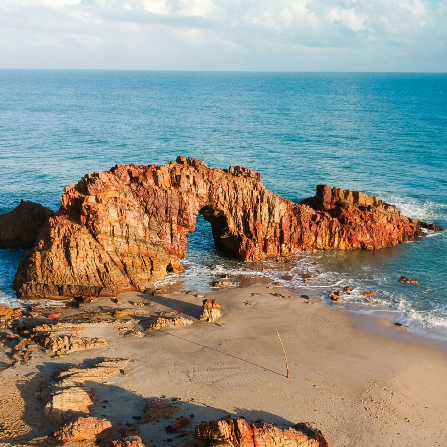 Ruas coloridas da vila de Jericoacoara